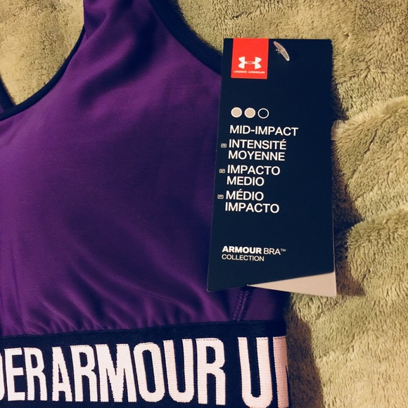 UNDER ARMOUR MIDIMPACT COMPRESSION BRA ONLY 1 LEFT - Picture 4 of 8